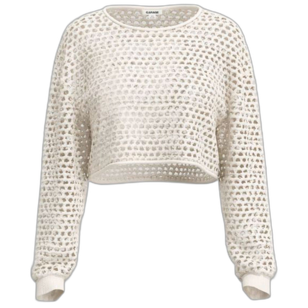 Garage Crochet Crop Top Cover Up Small Open Knit Sweater